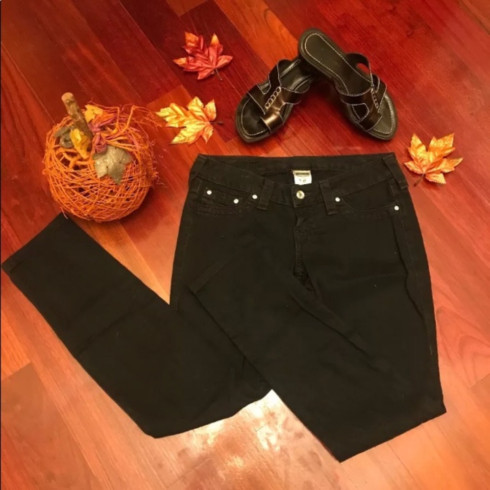 Black True Religion Jeans sz 26 EUC